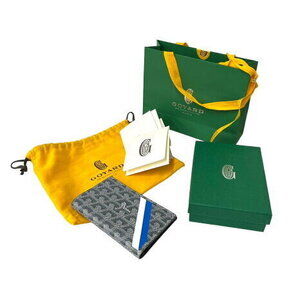 GOYARD passport Wallet Grenelle canvas grey